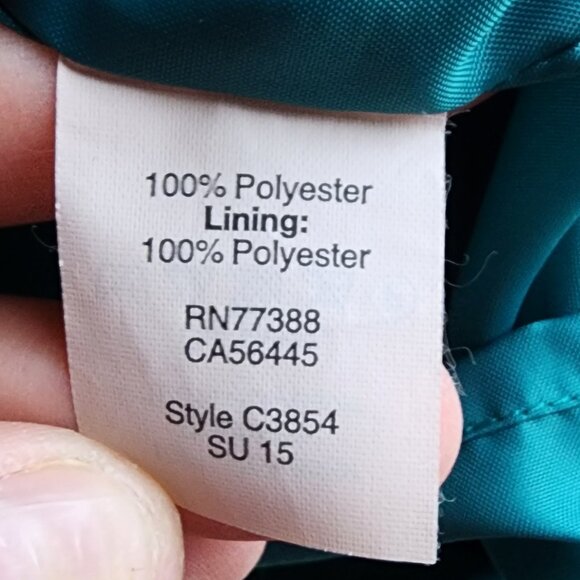 J. Crew Teal Cross Back Shift Dress Size 0 - Picture 10 of 16